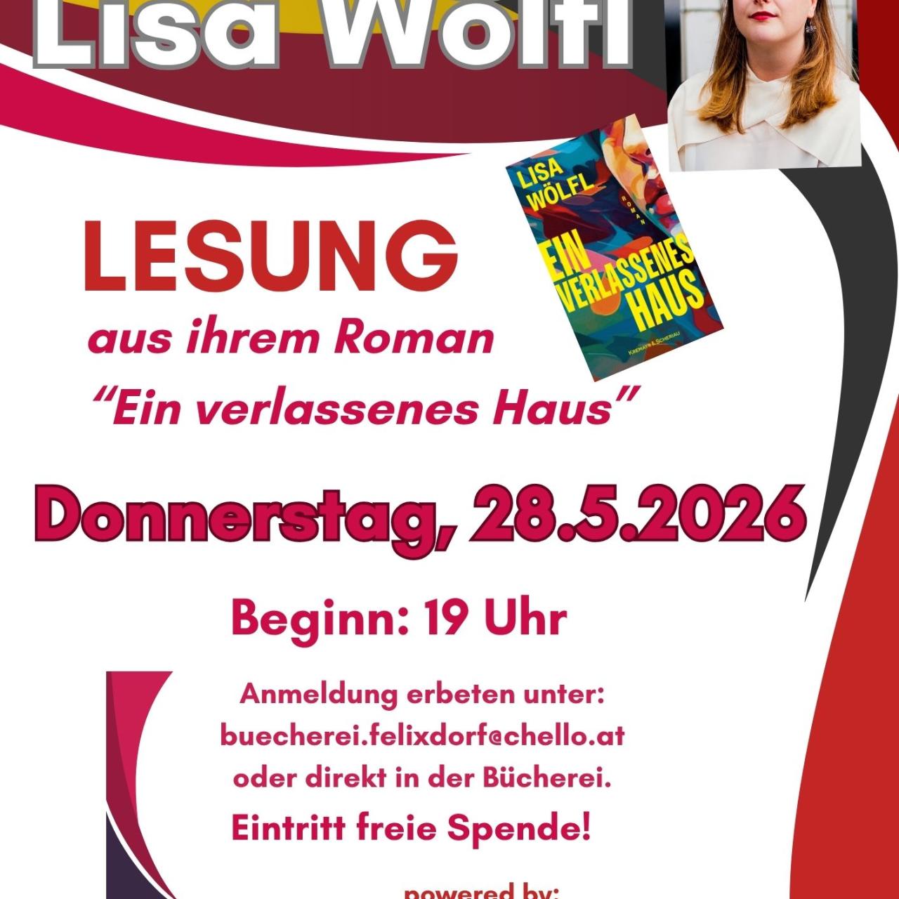 Lesung Lisa Wölfl