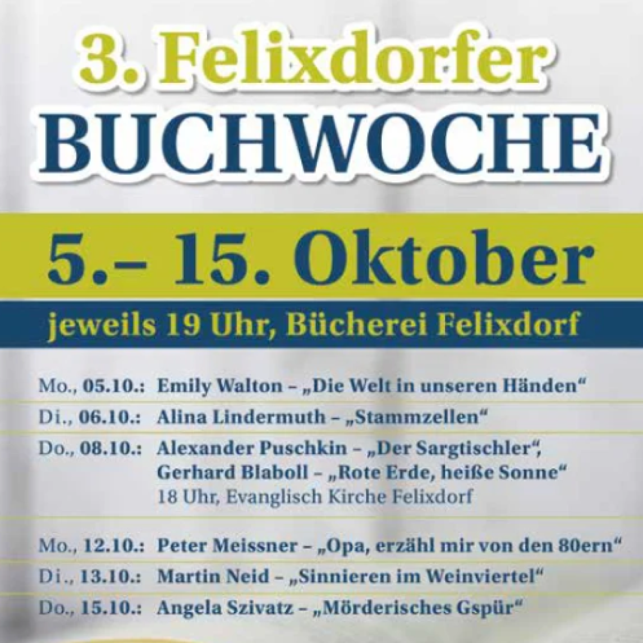 Flyer Buchwoche